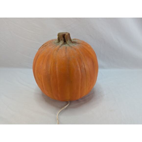 1993 Trendmasters Halloween Foam Blow Mold Pumpkin Jack O Lantern 10" - Picture 5 of 12